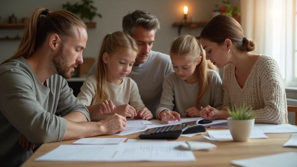 Профессиональное фото финансового планирования доходов и расходов семьи