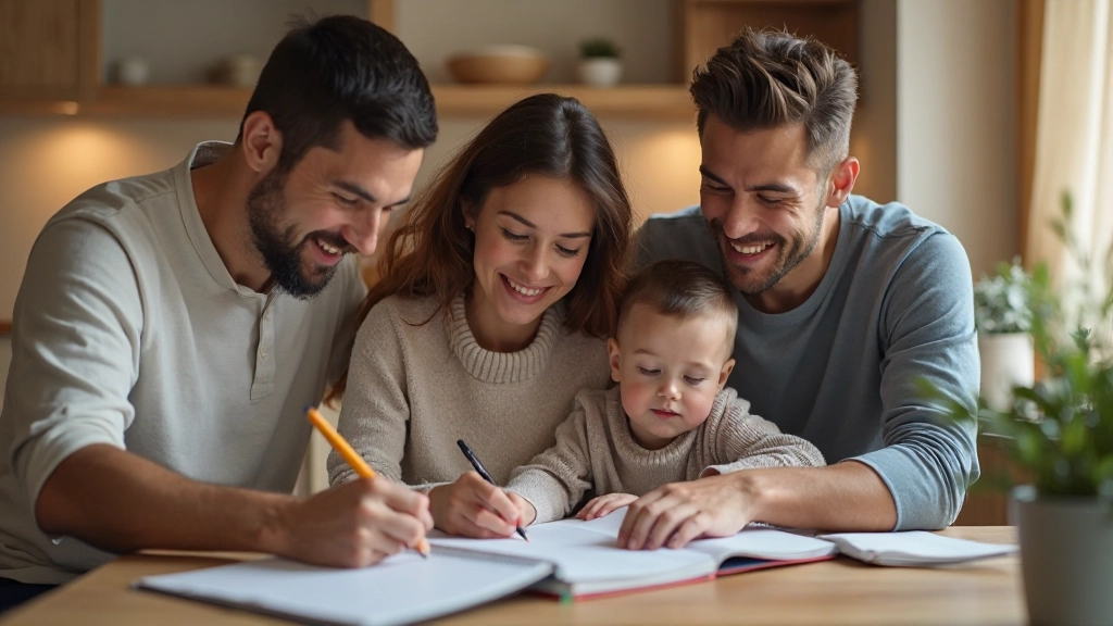 Семейное планирование целей и приоритетов с использованием плановых документов и графиков